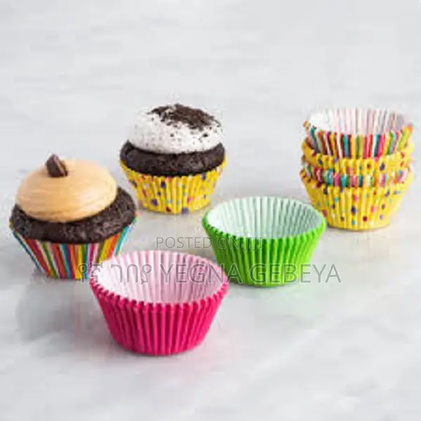 100 ፍሬ Paper Cupcake የኬክ መስሪያ
