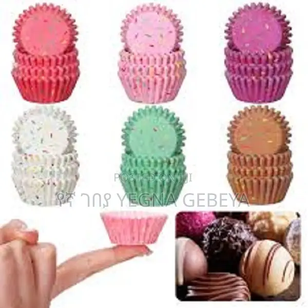 100 ፍሬ Paper Cupcake የኬክ መስሪያ