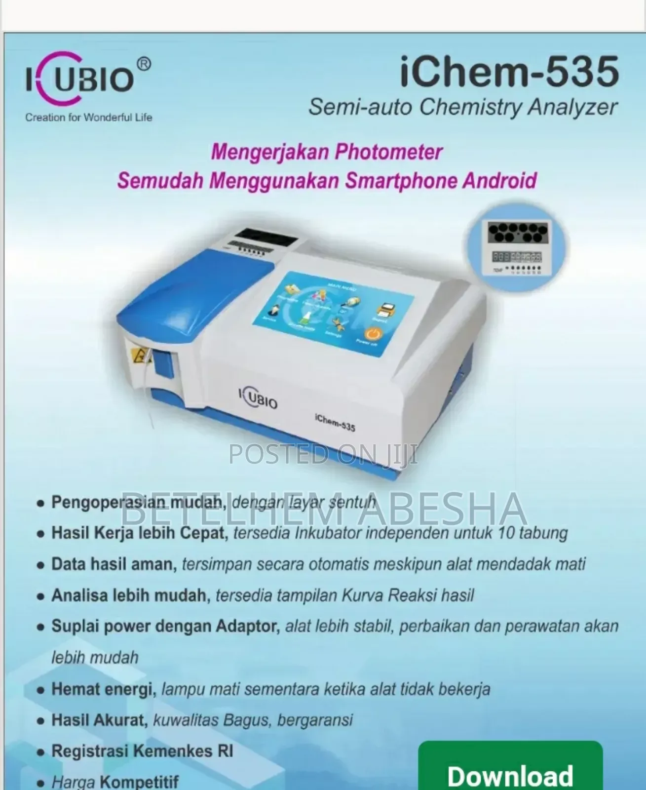 Semi-Automated Chemistry Analyzer