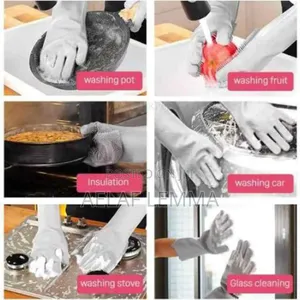 2pc Magic Silicone Dish Washing Gloves