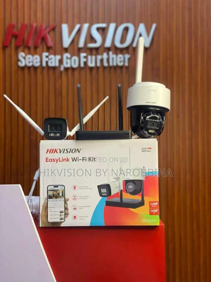 4mp H.265 One Bullet + One Ptdome Wifi NVS Kit