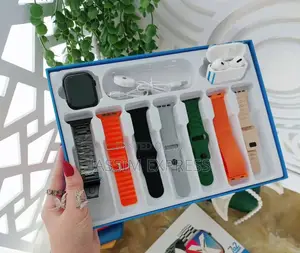 With Seven Straps (Series 10) Smart Watch + Airpods