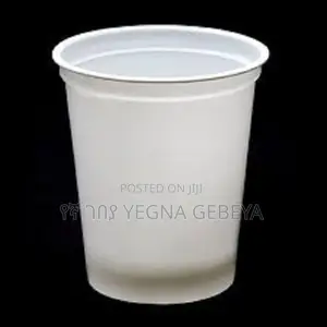 Photo - White Plastic Yogurt Packing Cup
