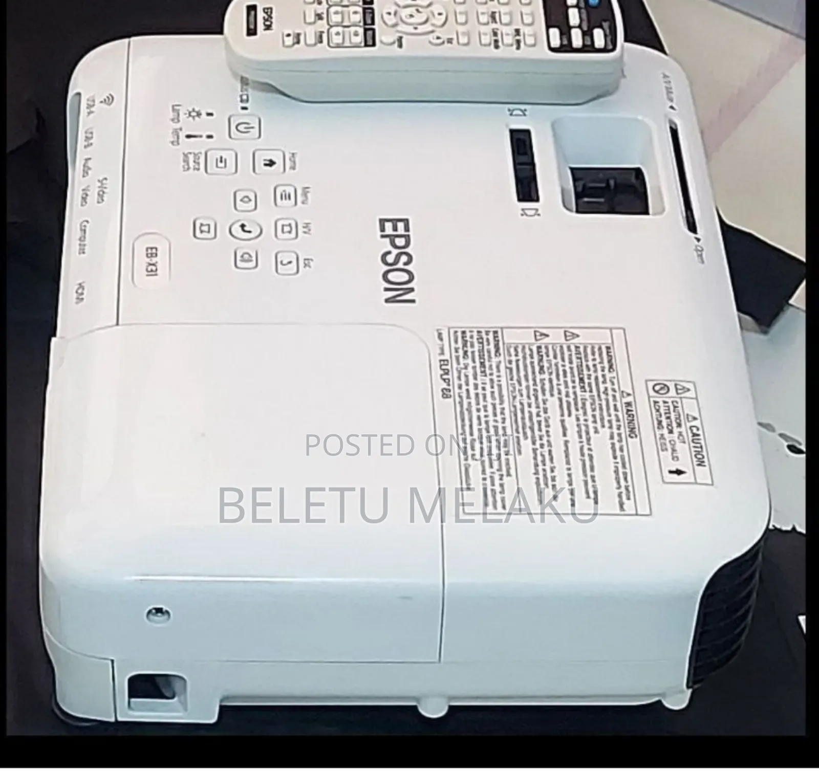 Epson Proje1 Has : Remote Hardware Interface: Vga, Usb