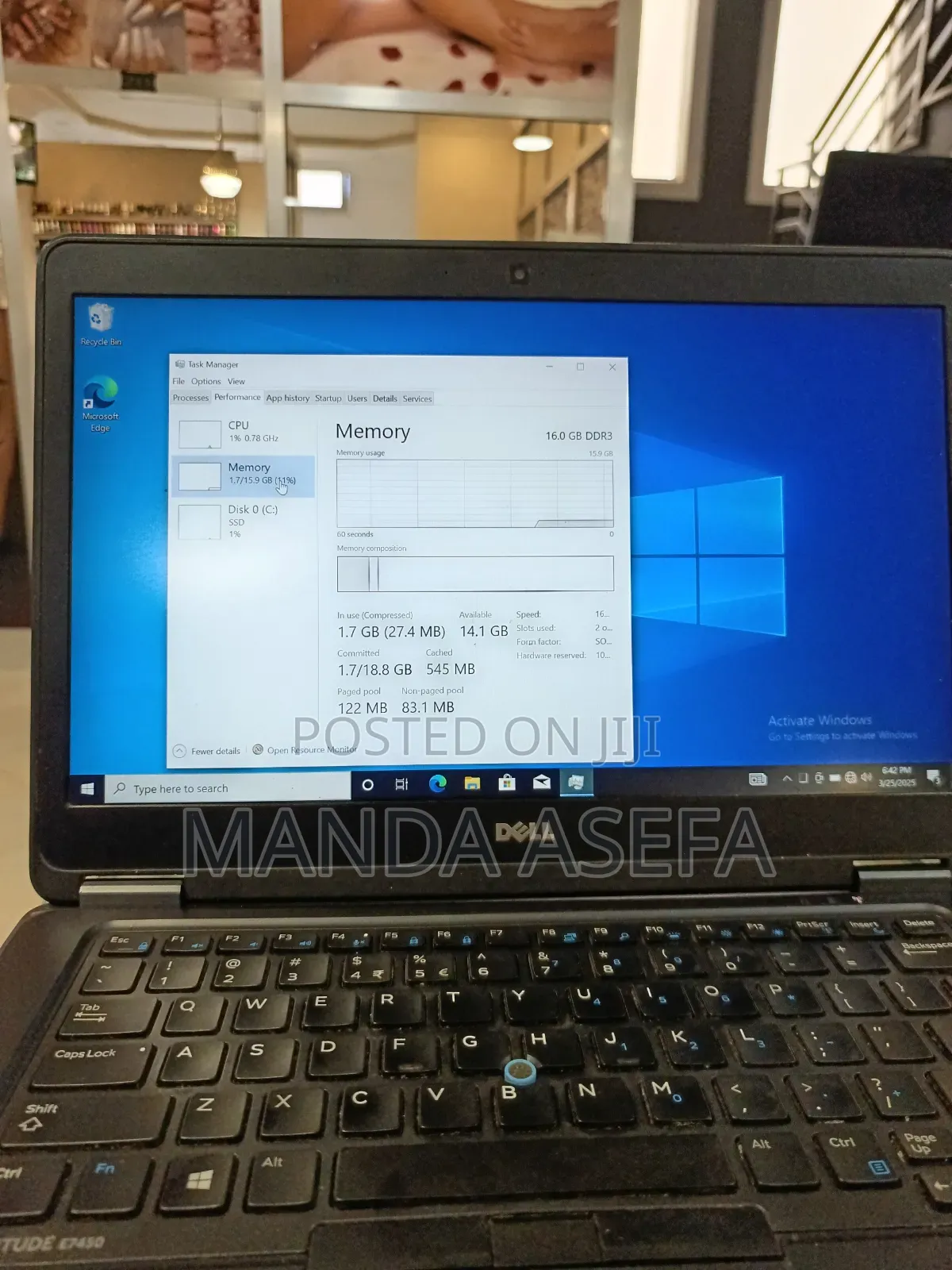 Laptop Dell Latitude E7450 16GB Intel Core I5 SSD 512GB