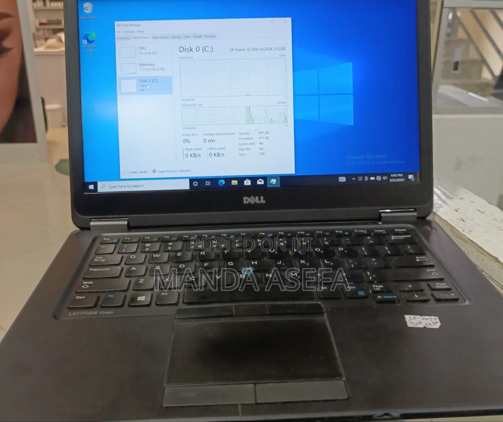 Laptop Dell Latitude E7450 16GB Intel Core I5 SSD 512GB