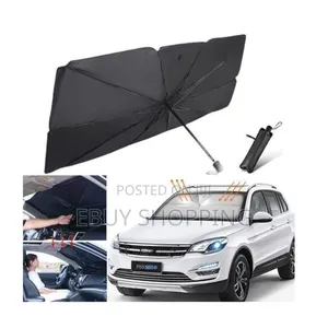 Photo - Durable Material Foldable Car Sunshade Umbrella