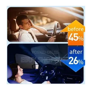 እንደ ጃንጥላ የሚታጠፍና የሚዘረጋ Foldable Car Sunshade Umbrella