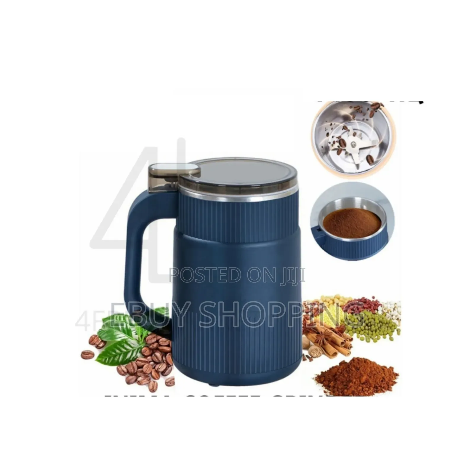 Quick Grind Inima Mill: 500ml Bowl, One-Button Control, Blue Finish