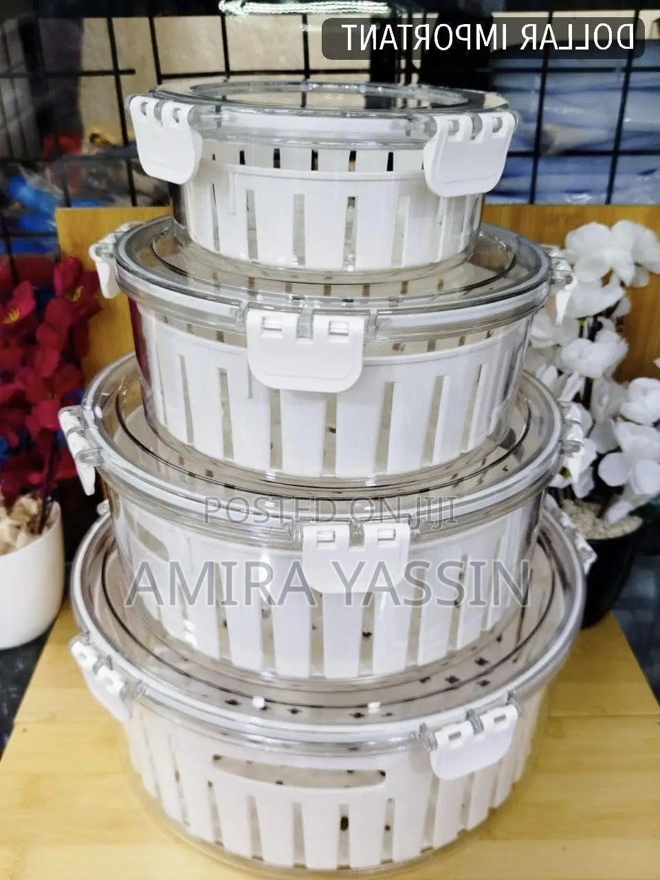 4pcs Acrylic Container