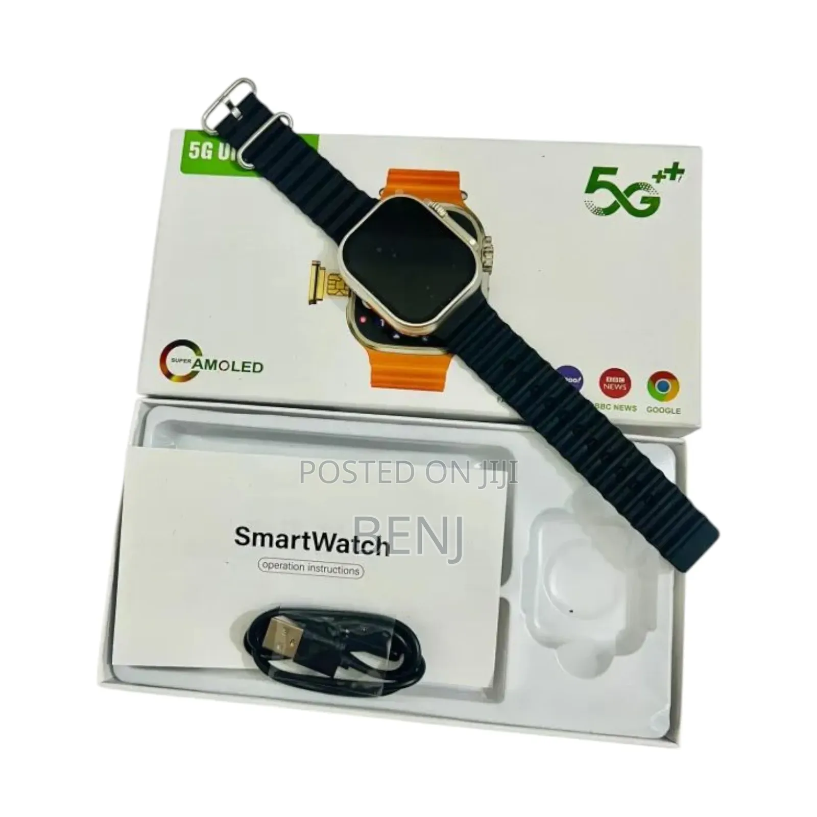 5 G Ultra Max Smart Watch | Sim Support | Speaker | Mic