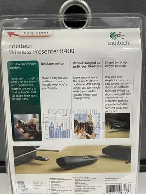 Logitech R400 Professional Wireless Presenter With Red Laser