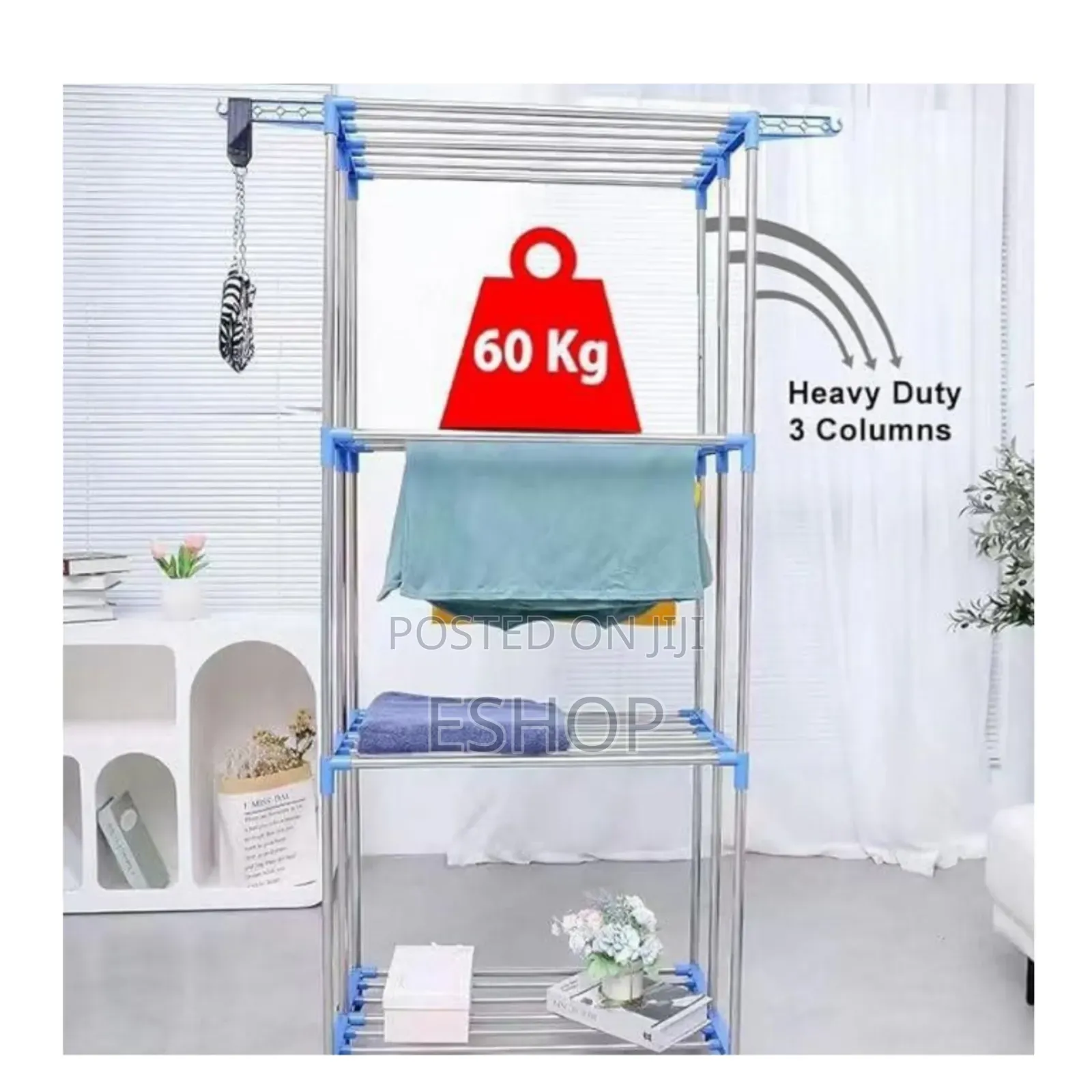 172cm H X 76cm W X 50cm D 4-Tier Clothes Drying Rack