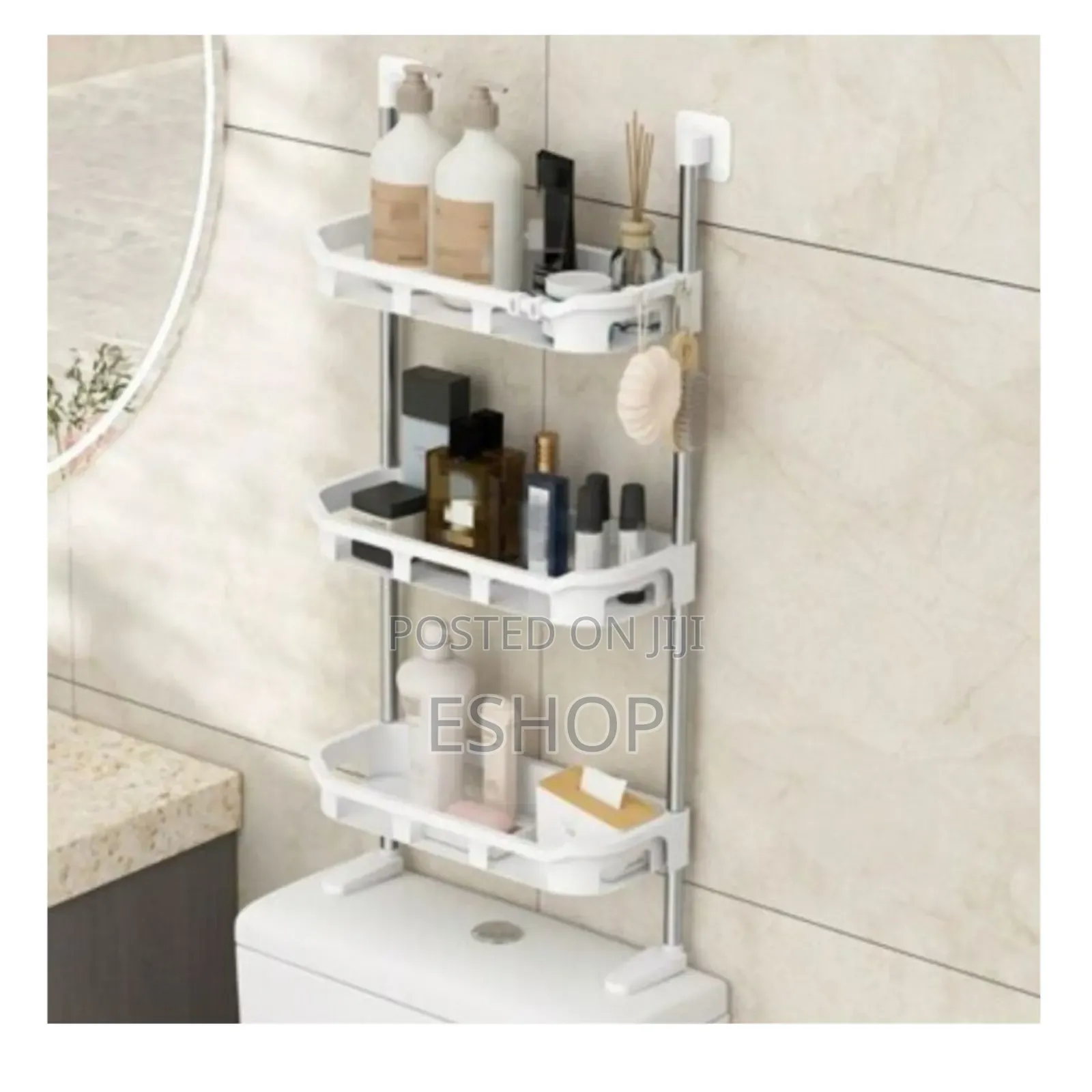 **Extra Storage Rack for Bathroom Kitchen – Easy Assembly!