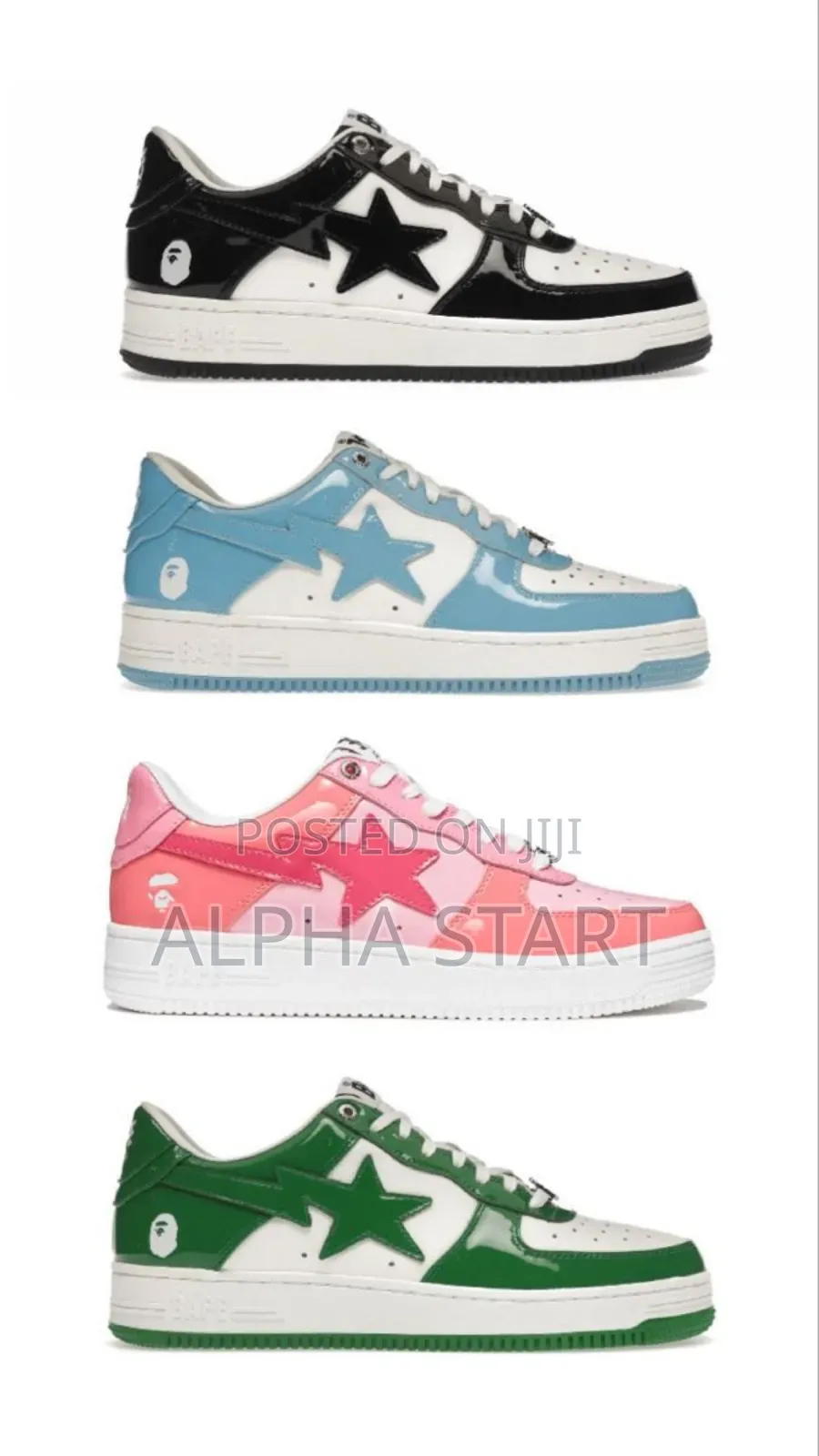  Bape Star High Master Quality Shoes for You 