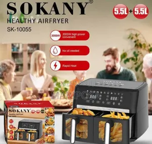 Sokany Double Basket Air Fryer