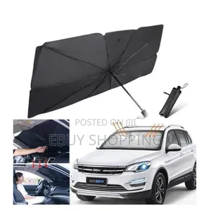 Photo - የፀሀይ ሙቀት ምርጥ መላ Foldable Car Sunshade Umbrella