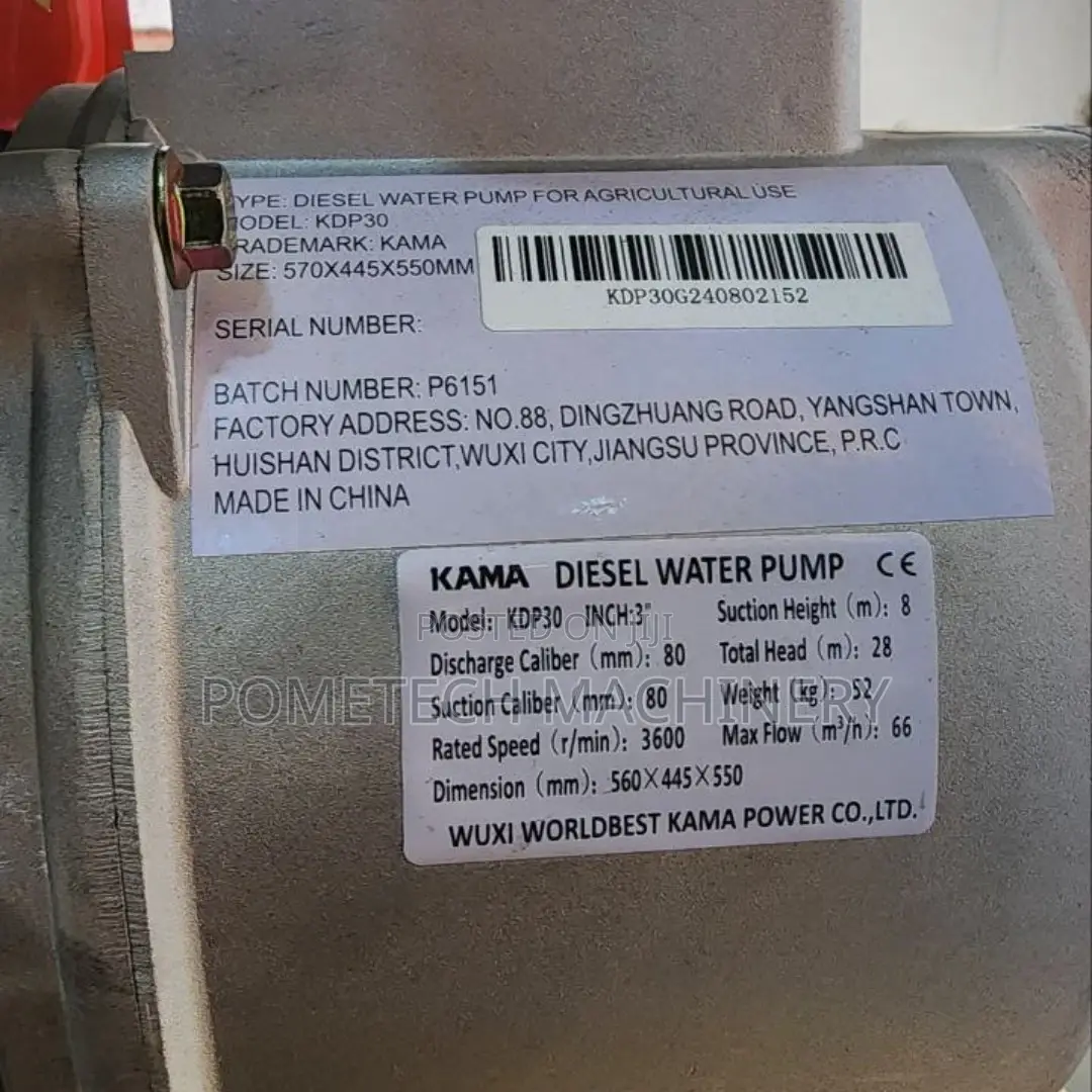 Kama Diesel Water Pump 3 Inch