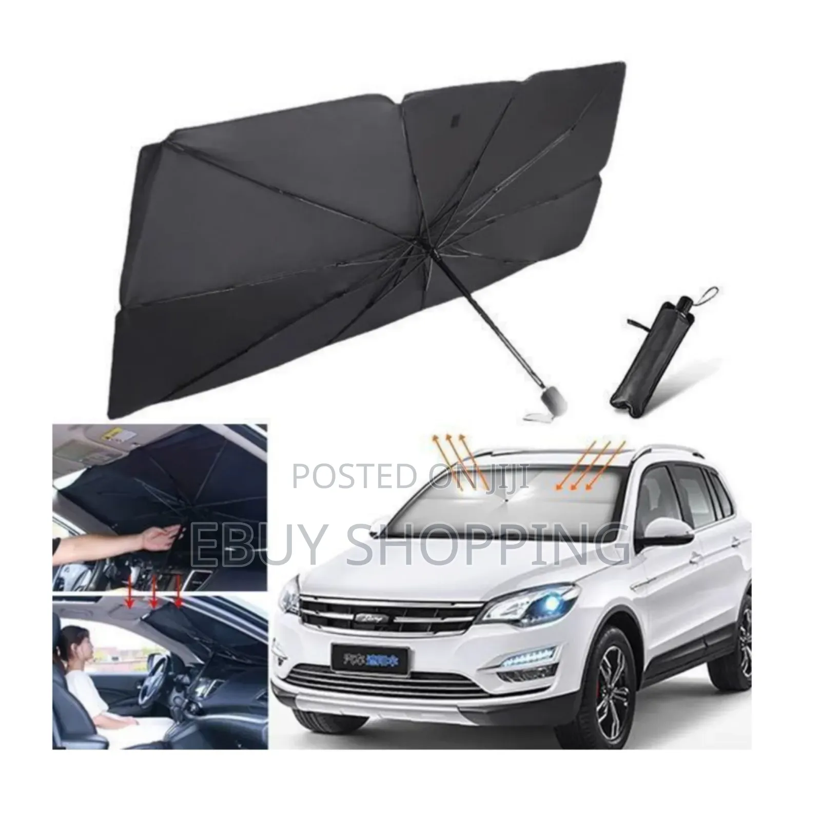 Universal Size Foldable Car Sunshade Umbrella