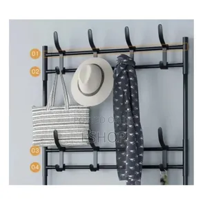 Quick Setup Foldable Clothing Rack With Shelves