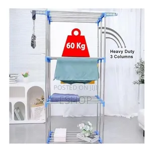 Space-Saving Design 4-Tier Clothes Drying Rack (Hanger)