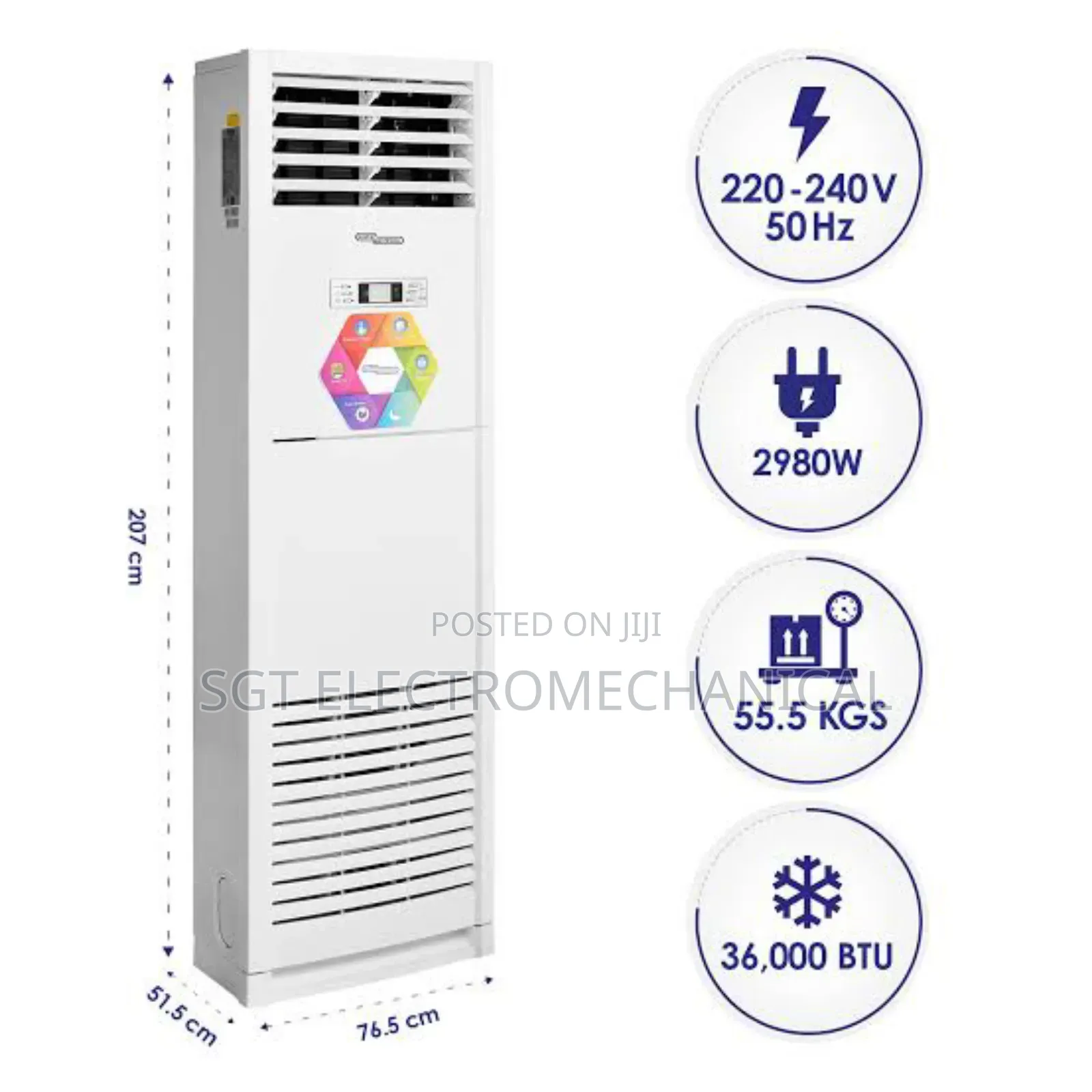 Floor Standing Air Conditioner, Ac, 36000btu