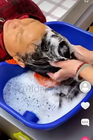 ተንቀሳቃሽ የፀጉር ማጠቢያ/Mobile Hair Washing Basin