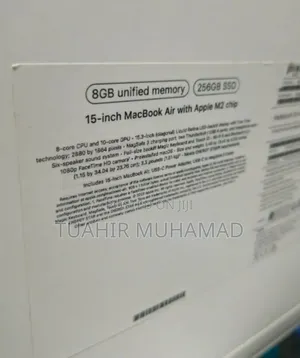 New Laptop Apple MacBook Air 2023 M2 8GB Apple M2 SSD 256GB