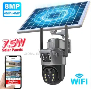 Photo - Dual Lens ያለው Solar የሆነ ሲም ካርድ ሚቀበልበቻርጅ ሚሰራ Security Camera