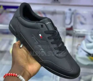 Photo - Tommy Hilfiger Men’S Leather ‘Triple Black’ Shoes
 Size