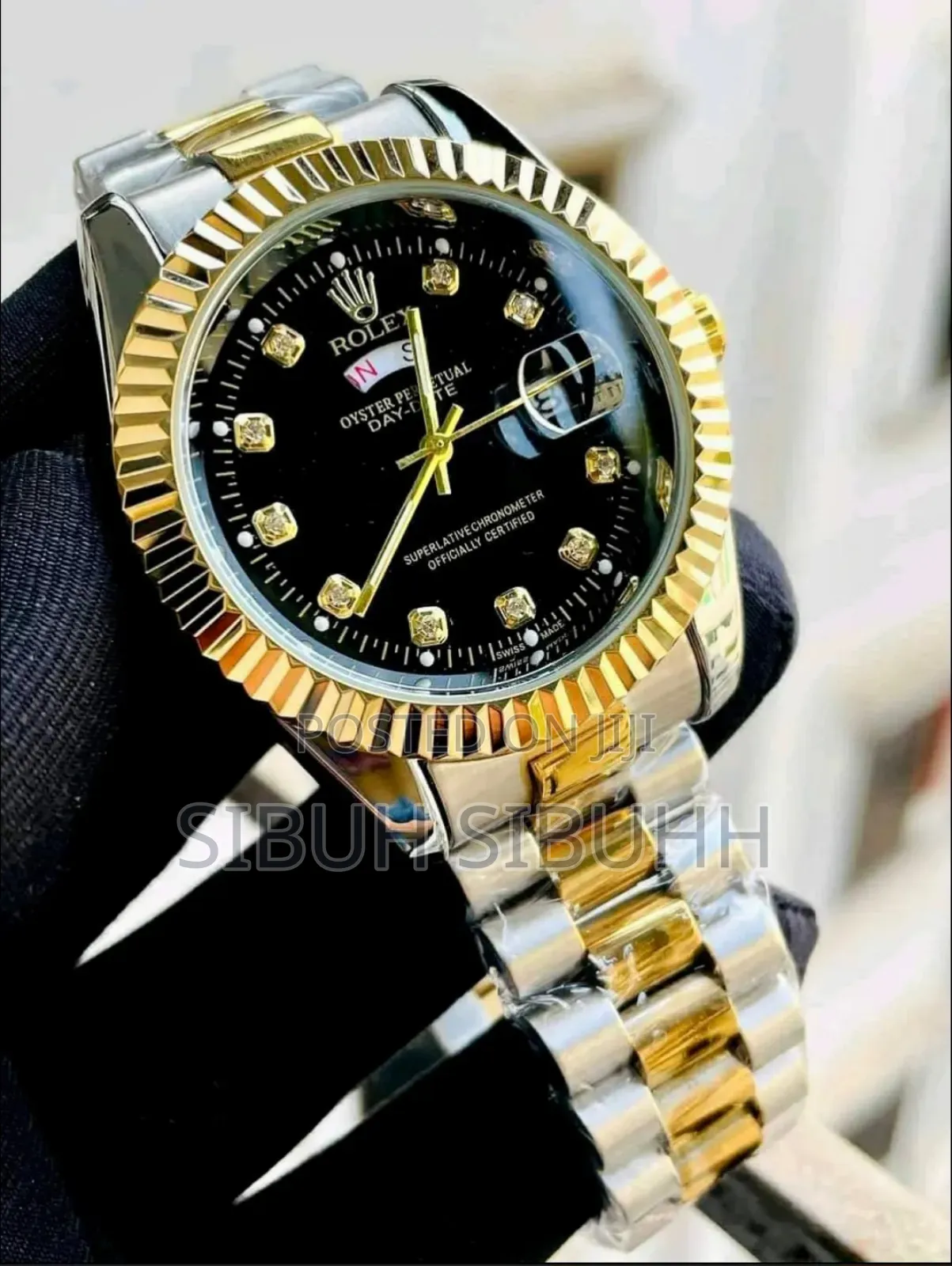 Rolex Silver With Gold