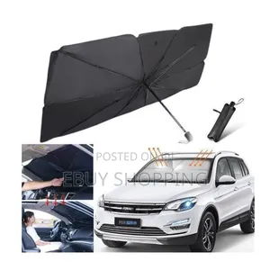 Photo - የመኪና_ፀሀይ_መከላከያ Foldable Car Sunshade Umbrella