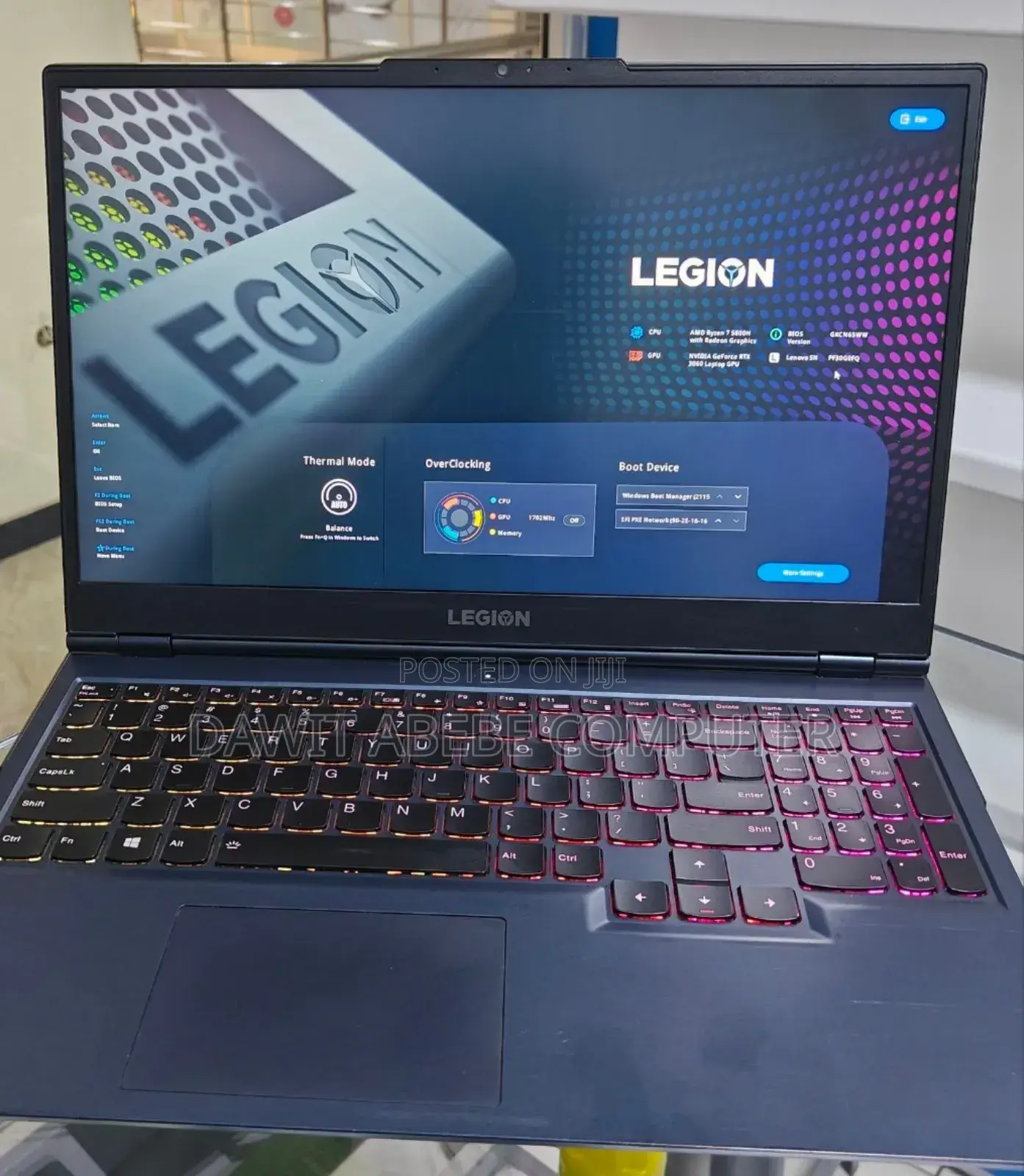 New Laptop Lenovo Legion 5 16GB AMD Ryzen 7 SSD 1T