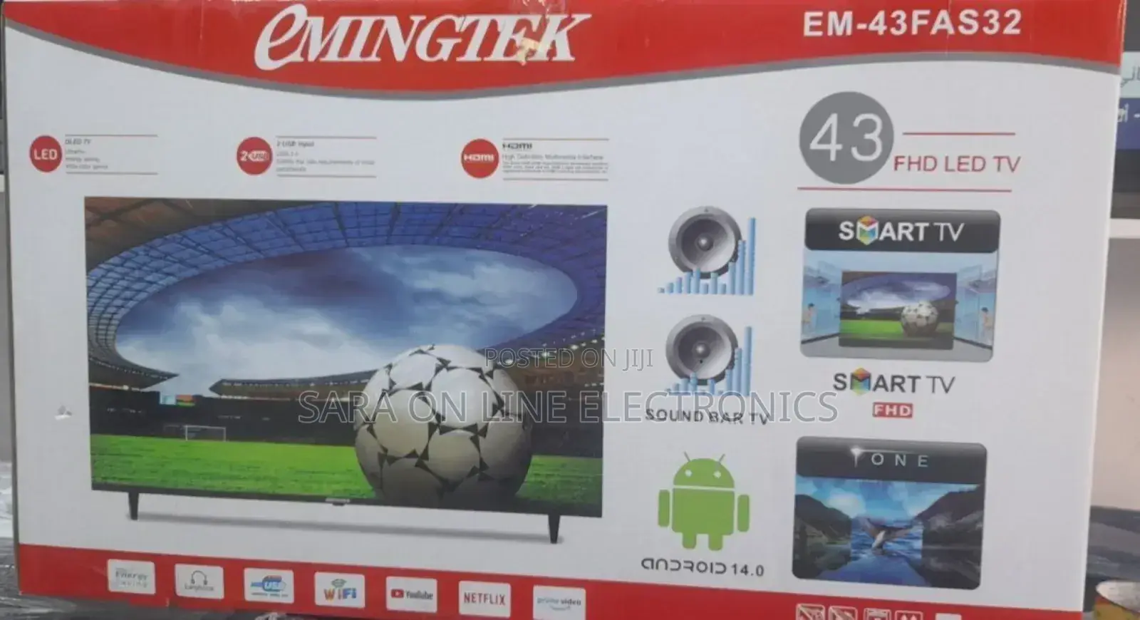 Mingtek 43" Smart Android Tv