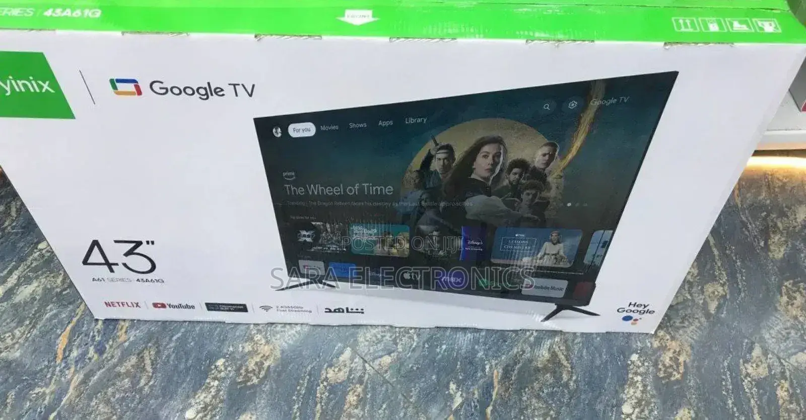 Syinix 43" Smart Android Tv Google Tv New 2025 Free Delivery