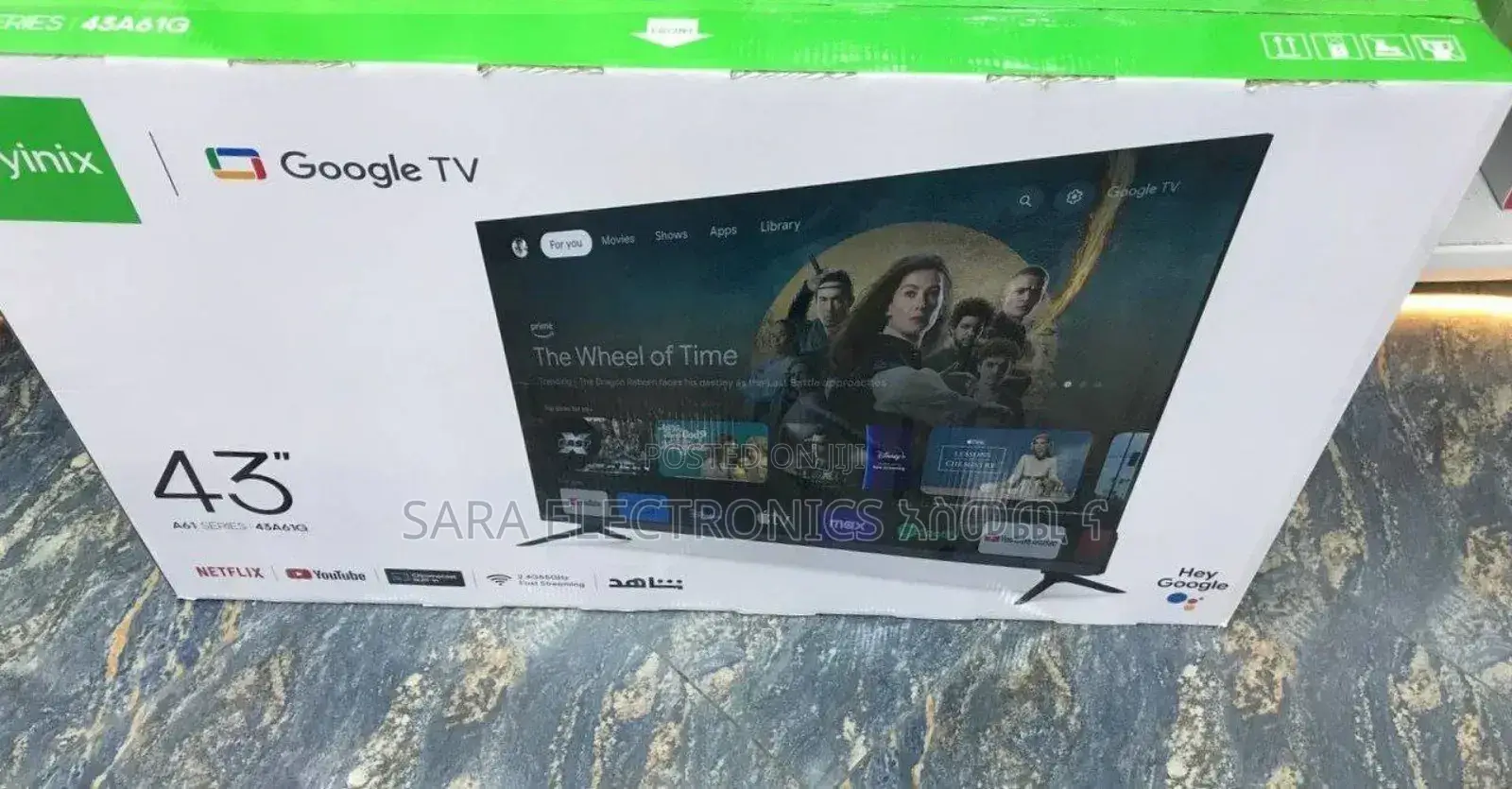 Syinix 43" Smart Android Tv Google Tv New 2025 Free Delivery
