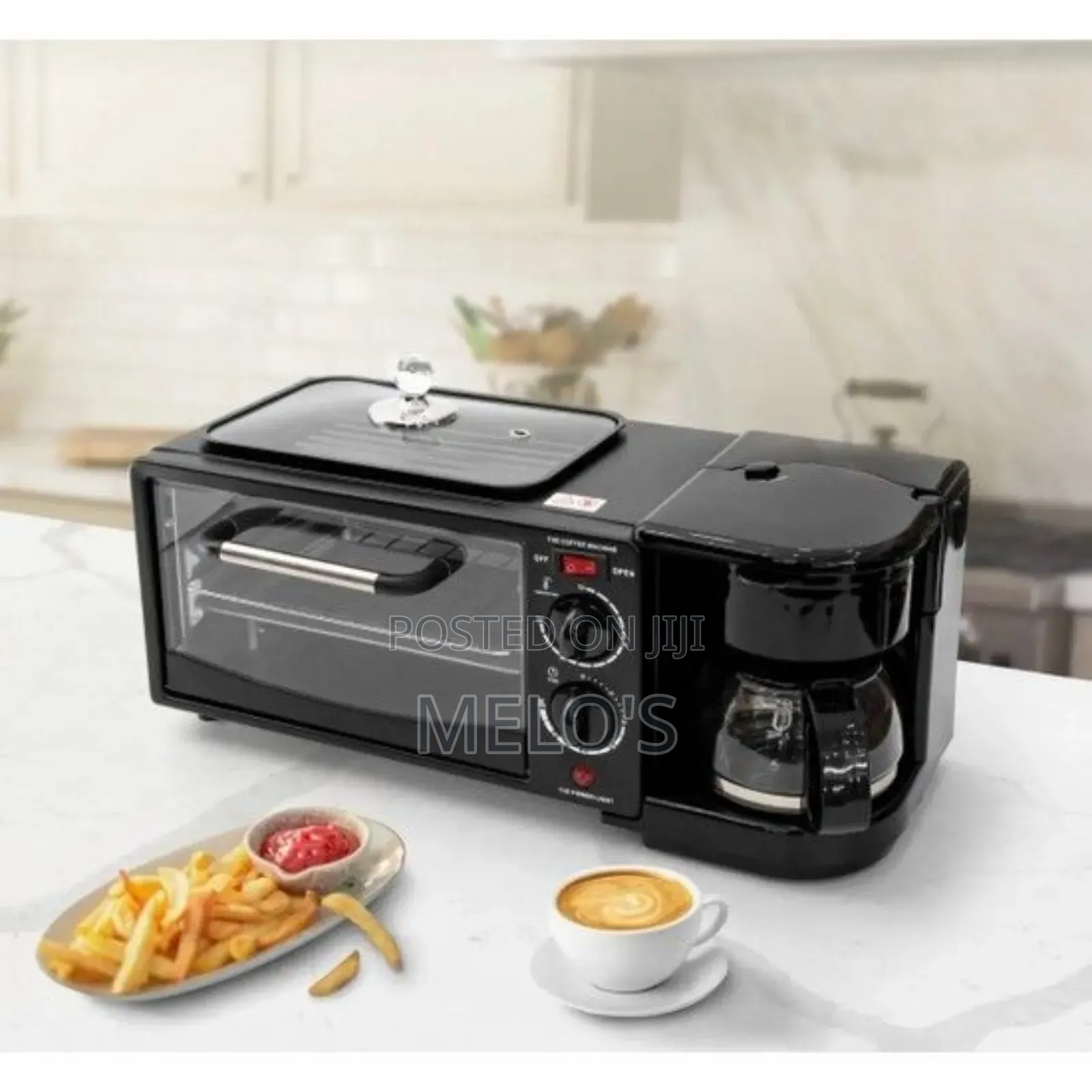 Sonifer 3in1 Electric Breakfast Maker Multifunction Minioven