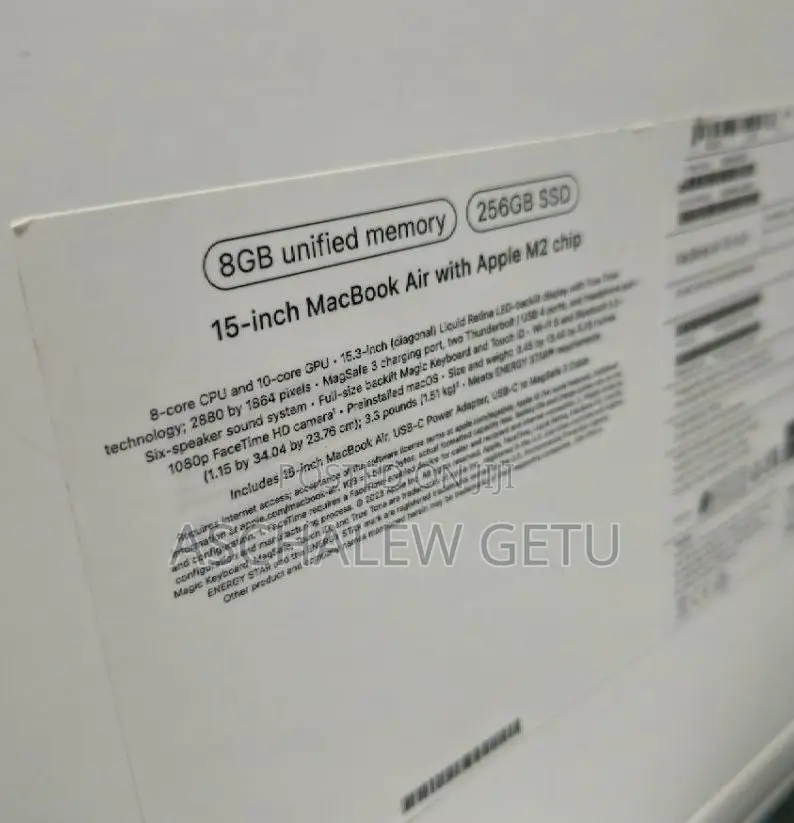 New Laptop Apple MacBook 8GB Intel Core I5 SSD 512GB