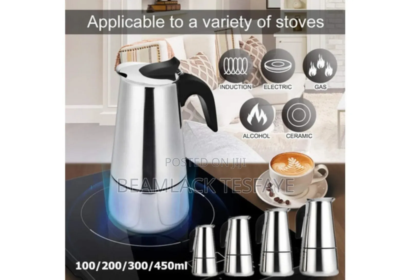 Stainless Steel Espresso Maker High-Quality