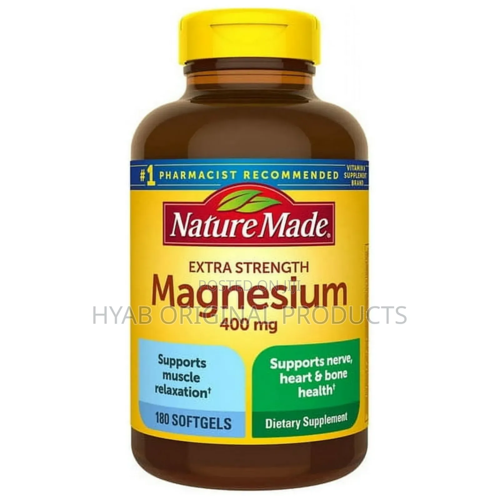 Nature Made Extra-Strength Magnesium 400 Mg -180 Softgl
