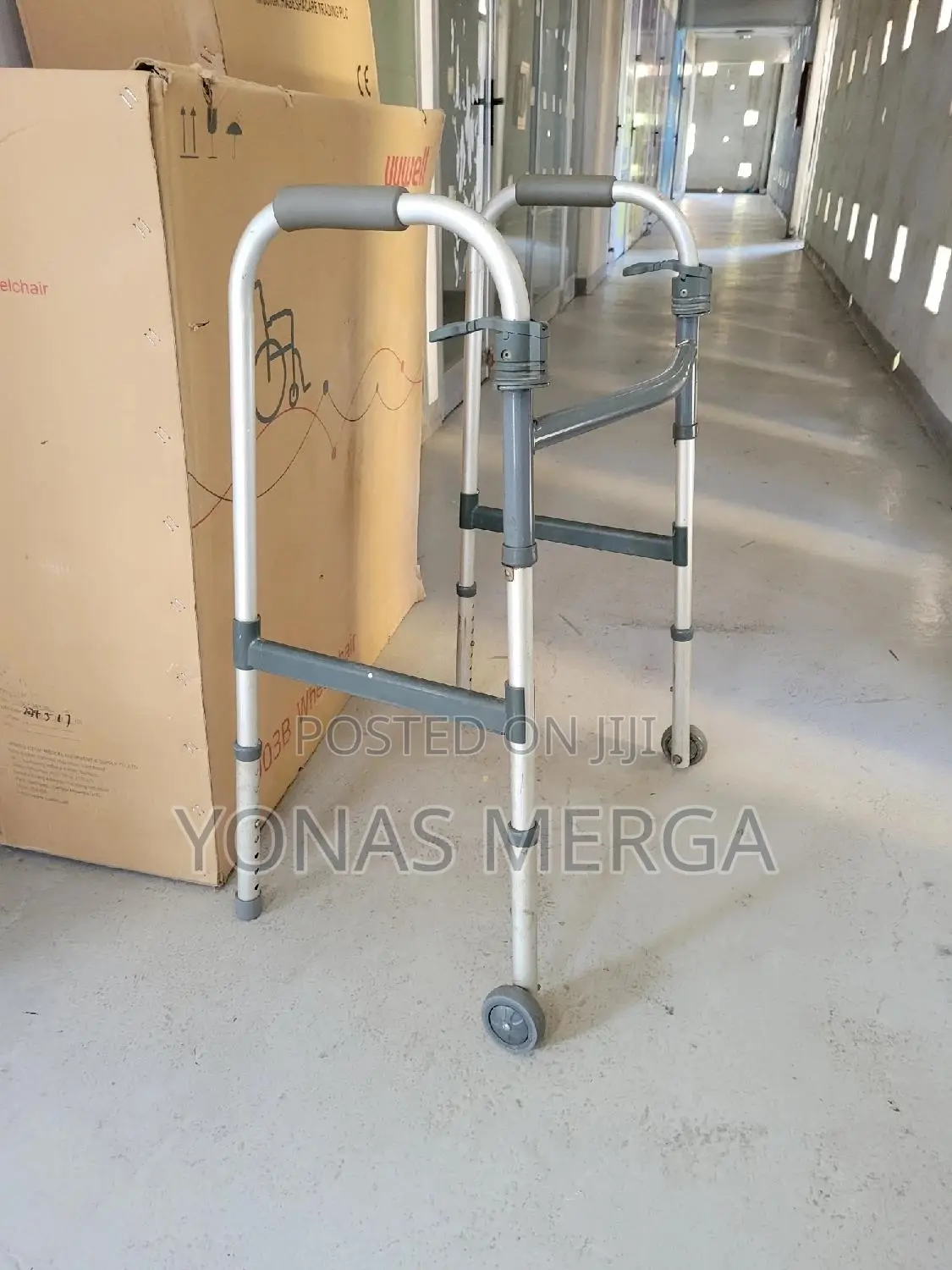 Aluminum Walker፺囥walking Aid Adjustable in Height Faygz