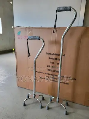 Walking Stick∫∫壓requires Higher Level of Balance. Quad Canes