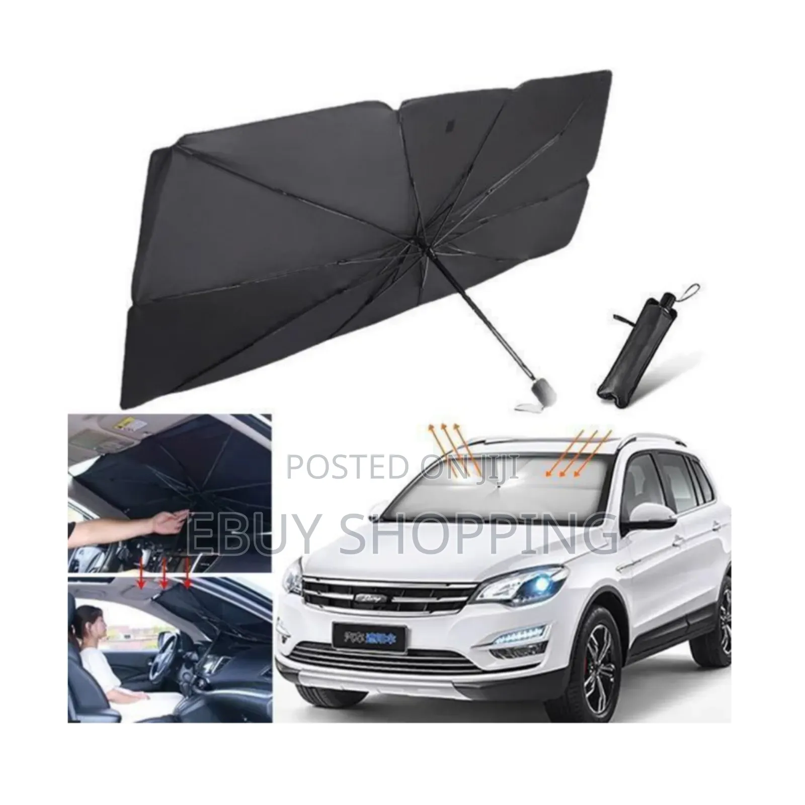 Keep the Air in the Car Fresh Car Sunshade Umbrella
