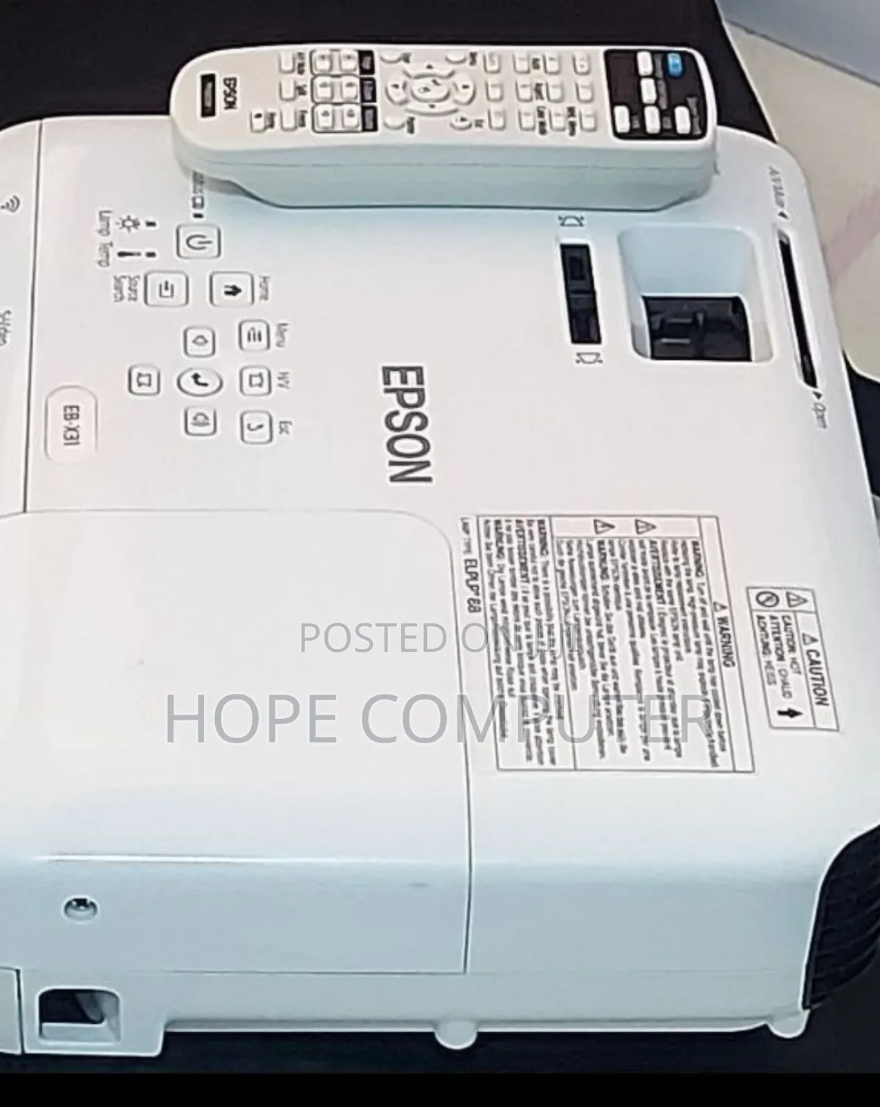 Epson Projector Model Name: Eb-X31 Has : Remote