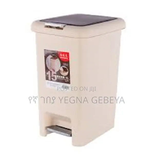 Double Covered Trash Bin 15l