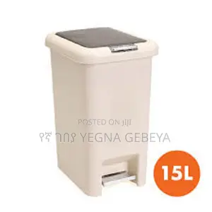 Double Covered Trash Bin 15l