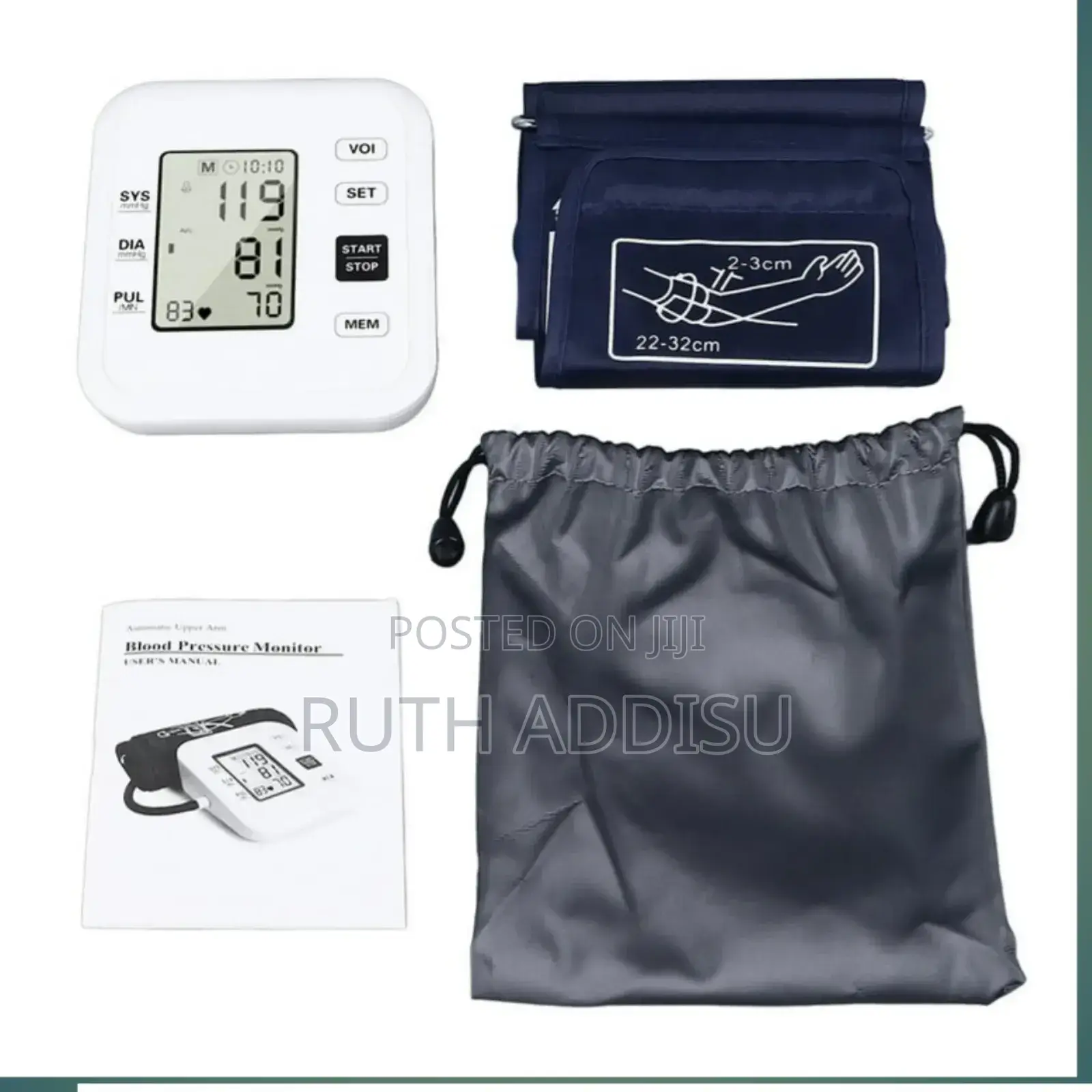 አዲስ የደም መለኪያ Blood Pressure Monitor Yuwell Medical Digital
