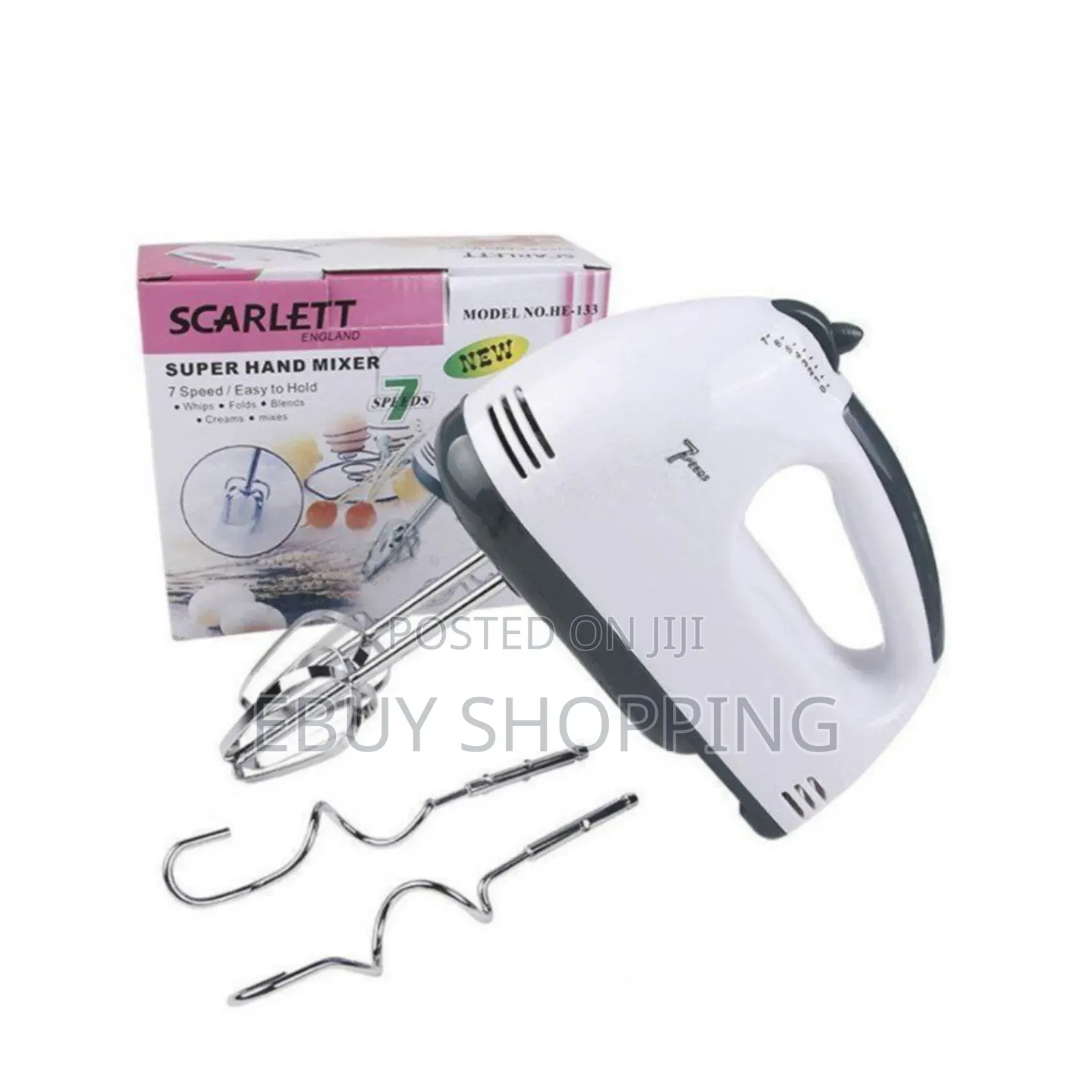 High-Power Hand Mixer - Egg Beater Dough Blender for Baking