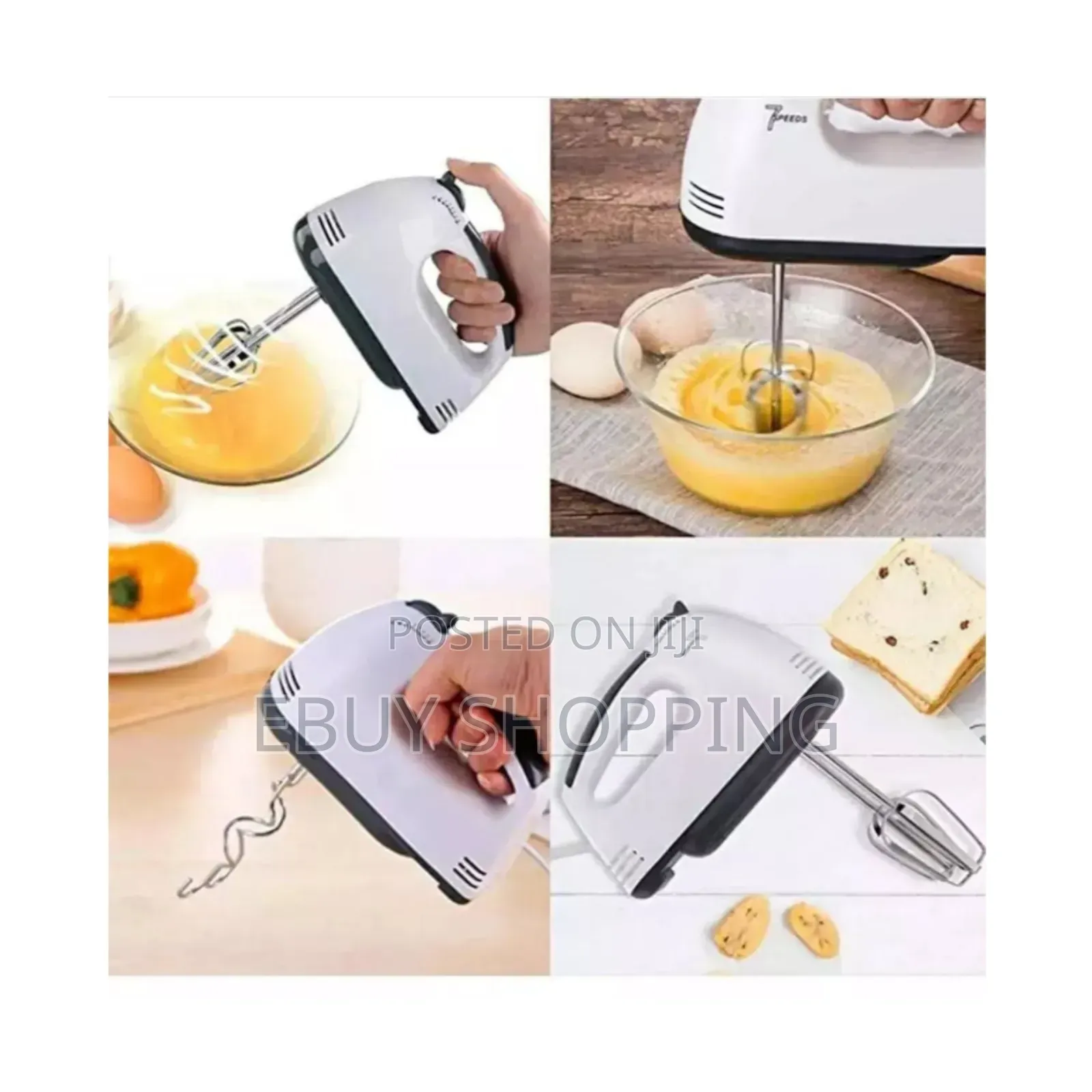 High-Power Hand Mixer - Egg Beater Dough Blender for Baking