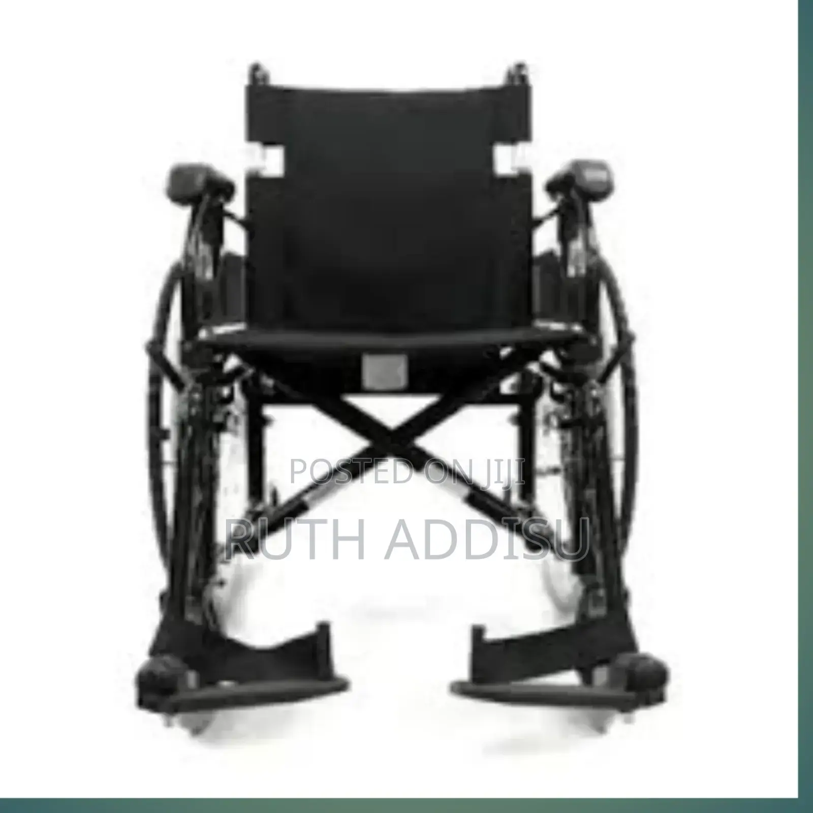 ዊልቸር ኖርማል የሚታጠፍ ጠንካራ Wheelchair Medical Wheelchair Foldable